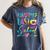 Tie Dye Happy Last Day Of School Graduation Teacher Student Women's Comfort Colors T-Shirt Denim