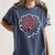 Historical College Graduation HBCU Grad Black Queen Women's Comfort Colors T-Shirt Denim
