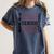 Track Senior Night Track Senior 2025 Graduation 60 Women's Comfort Colors T-Shirt Denim