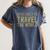Travel Themed Graduation Tshirt Women's Comfort Colors T-Shirt Denim