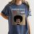 Unapologetically MSW-Ish Student Graduation Afro Women's Comfort Colors T-Shirt Denim