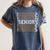 Weightlifting Senior Night Senior 2025 Graduation 42 Women's Comfort Colors T-Shirt Denim