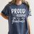 Wife's Graduation Shirt 2018 Proud Husband Of a Graduate Women's Comfort Colors T-Shirt Denim