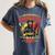 Woman Firefighter Aunt TiTi Auntie Black Graduation Women's Comfort Colors T-Shirt Denim