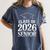 Women's Class Of 2026 Senior Graduation School College Women's Comfort Colors T-Shirt Denim