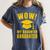 Wow Daughter Graduated Mom Dad Of A Senior Graduation Women's Comfort Colors T-Shirt Denim