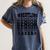 Wrestling Senior 2026 Graduation Women's Comfort Colors T-Shirt Denim