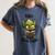 100 Book Goblin Cute Book Reader And Library Lover Women's Comfort Colors T-Shirt Moss