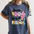 100th Day Of School Teacher Books 100 Days Of Preschool Girl Women's Comfort Colors T-Shirt Moss