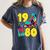 1980 Retro Raised In The 80s Old School Nostalgia Vibes Women's Comfort Colors T-Shirt Moss