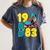 1983 Retro Raised In The 80s Old School Nostalgia Vibes Women's Comfort Colors T-Shirt Moss