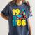 1986 Retro Raised In The 80s Old School Nostalgia Vibes Women's Comfort Colors T-Shirt Moss