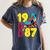 1987 Retro Raised In The 80s Old School Nostalgia Vibes Women's Comfort Colors T-Shirt Moss