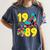 1989 Retro Raised In The 80s Old School Nostalgia Vibes Women's Comfort Colors T-Shirt Moss