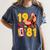 80s Vibes Mixed Tapes & Roller Skates 1981 Nostalgia Retro Women's Comfort Colors T-Shirt Moss