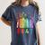 8647 Equal Rights Book Flower Trump Women Rights Feminist Women's Comfort Colors T-Shirt Moss