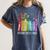8647 Foxtrots Tangos Deltas Book Flower Resist Book Lovers Women's Comfort Colors T-Shirt Moss