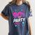 90's Party 90s Nostalgia Retro Rave Dance Music Women's Comfort Colors T-Shirt Moss