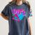 90's Vibe Retro Style Cassette Tape Nostalgia 1990s Party Women's Comfort Colors T-Shirt Moss