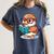 Adorable Book Lover Mallard Duck With Reading Glasses Cute Women's Comfort Colors T-Shirt Moss