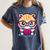 Adorable Book Lover Persian Cat With Reading Glasses Cute Women's Comfort Colors T-Shirt Moss