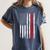 American Flag Loner Geeks Antisocial For Introvert Pride Women's Comfort Colors T-Shirt Moss