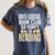 Anti Social Book Club Go Away I'm Reading Women's Comfort Colors T-Shirt Moss