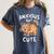 Anxious But Cute Anxiety Meme Cat Lover Introvert For Men Women Women's Comfort Colors T-Shirt Moss