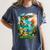 Aqua In The Skies Frutiger Aero Women's Comfort Colors T-Shirt Moss Aqua In The Skies Frutiger Aero Women's Comfort Colors T-Shirt Moss