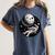 Astronaut Aesthetic Holding Moon Balloon Planets Introvert Women's Comfort Colors T-Shirt Moss