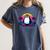 Awkward But Loyal Penguin Synthwave Vapowave Introvert Women's Comfort Colors T-Shirt Moss