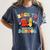 Back To School Checkered Book Pencil Groovy Teacher Student Women's Comfort Colors T-Shirt Moss
