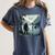 Bigfoot Sasquatch & Loch Ness Monster Introvert Bruh Women's Comfort Colors T-Shirt Moss