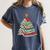 Book Christmas Tree For Librarians Book Lovers Women's Comfort Colors T-Shirt Moss