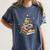Book Christmas Tree Teacher Book Lover Crew Neck Modern Classic Christmas Small Short Sleeve -Adults -Kids Women's Comfort Colors T-Shirt Moss