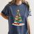 Book Christmas Tree Xmas Lights Book Lover Teacher Librarian Women's Comfort Colors T-Shirt Moss Book Christmas Tree Xmas Lights Book Lover Teacher Librarian Women's Comfort Colors T-Shirt Moss