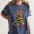 Book Lover Christmas Tree I Have No Shelf Control Women's Comfort Colors T-Shirt Moss
