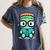 Book Lover Frankenstein's Monster With Reading Glasses Women's Comfort Colors T-Shirt Moss