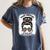 Book Lover What Happens At Book Club Stays Messy Bun Girls Women's Comfort Colors T-Shirt Moss