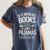 Book Lovers If It Involves Books And Pajamas Count Me In Women's Comfort Colors T-Shirt Moss
