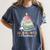 All Booked For Christmas Book Tree Lights Christmas Library Women's Comfort Colors T-Shirt Moss