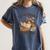 Bookish Feral Moms Book Club Raccoon Mother's Day Bookworm Women's Comfort Colors T-Shirt Moss