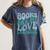 Books Are My Love Language Retro Book Quote Women's Comfort Colors T-Shirt Moss