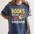 Books Are My Love Language Stack Women's Comfort Colors T-Shirt Moss