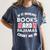 Books Pajamas Read Reading Book Librarian Women Girls Women's Comfort Colors T-Shirt Moss