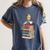Bookworm Cockatiel Bird Reading Books Drinking Coffee Lover Women's Comfort Colors T-Shirt Moss