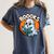 BOOOKS Cute Ghost Reading Books Halloween Women's Comfort Colors T-Shirt Moss