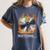 Buffering Glitched CD On Fire 2000s Nostalgia Women's Comfort Colors T-Shirt Moss