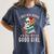 I Buy Her Books Call Her A Good Girl Book Lover Skull Women's Comfort Colors T-Shirt Moss