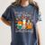 Cat Fall In Love With Reading Book Lover Autumn Women's Comfort Colors T-Shirt Moss